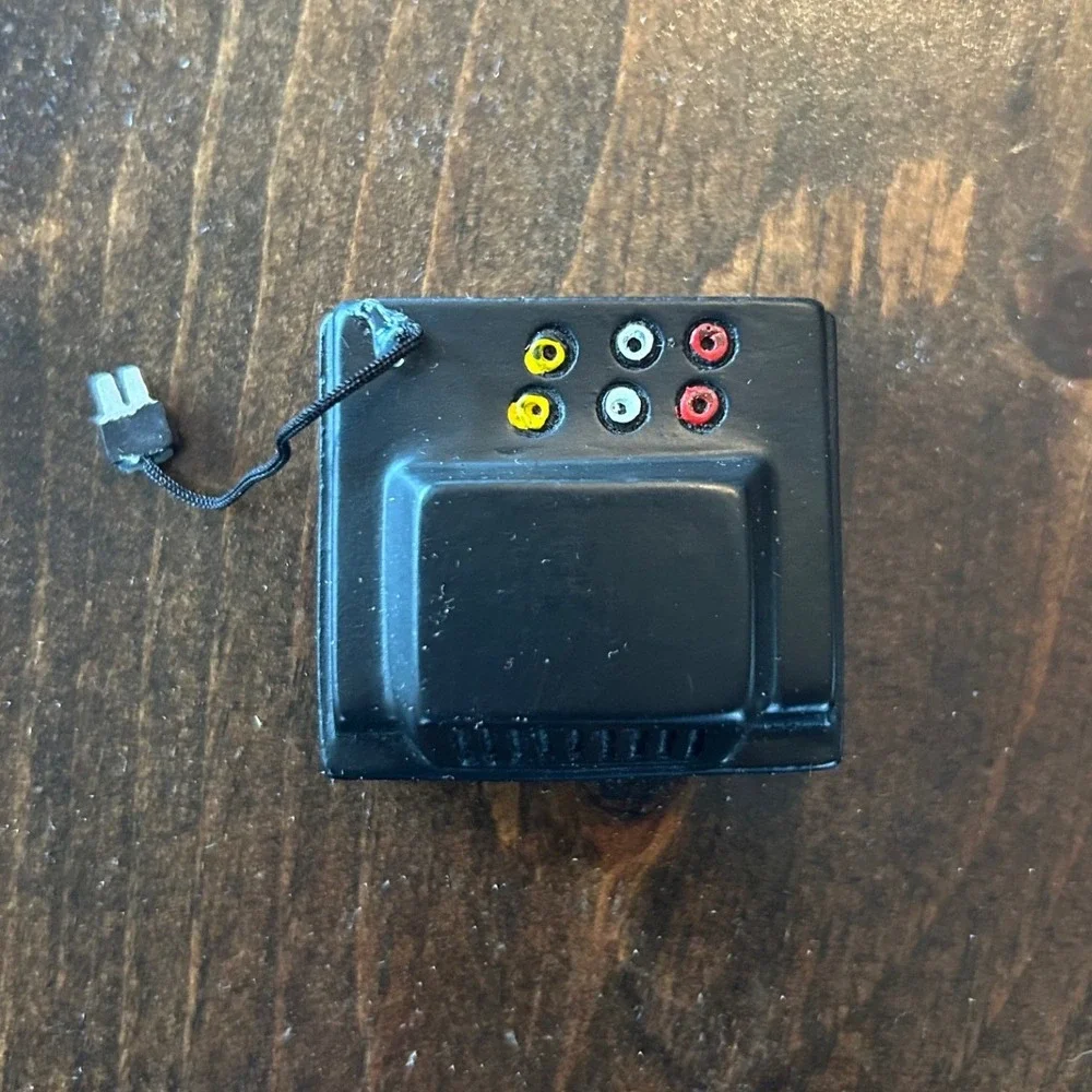 Vintage Concord Miniature Television Dollhouse Accessory Black Nautical‎ Screen